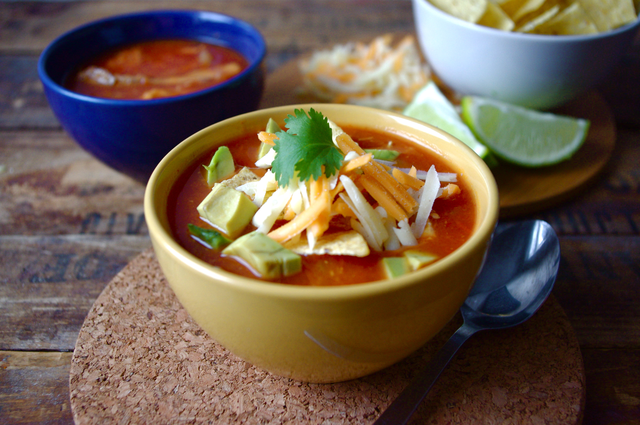 Tortilla Soup with Clint's Salsa
